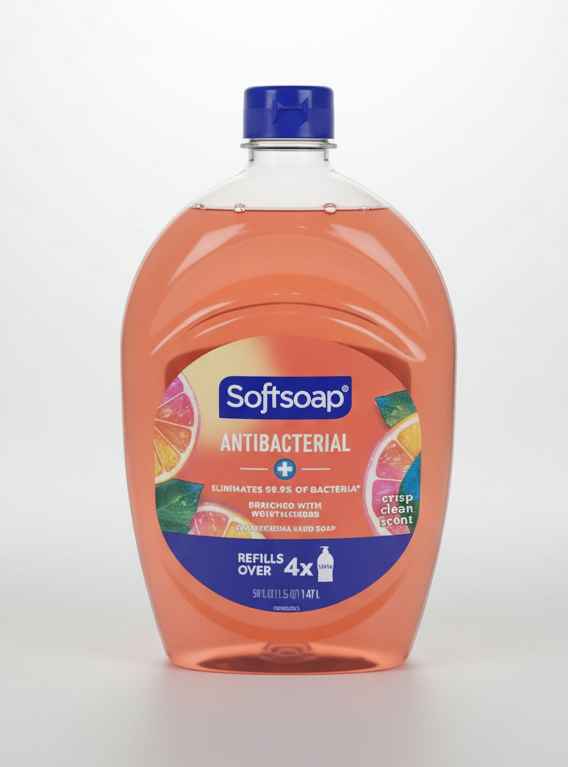 Softsoap Liquid Antibacterial Hand Soap Refill 50 oz Crisp Clean Scent